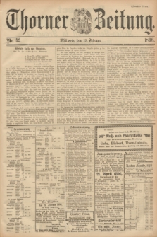 Thorner Zeitung. 1896, Nr. 42 (19 Februar) - Zweites Blatt