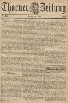 Thorner Zeitung : Begründet 1760. 1896, Nr. 102 (1 Mai) - Zweites Blatt + dod.