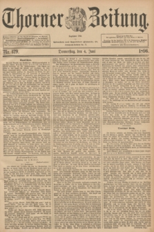 Thorner Zeitung : Begründet 1760. 1896, Nr. 129 (4 Juni)