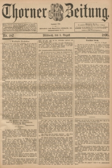 Thorner Zeitung : Begründet 1760. 1896, Nr. 182 (5 August)