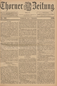 Thorner Zeitung : Begründet 1760. 1896, Nr. 209 (5 September)