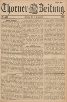 Thorner Zeitung. 1896, Nr. 210 (6 September) - Zweites Blatt
