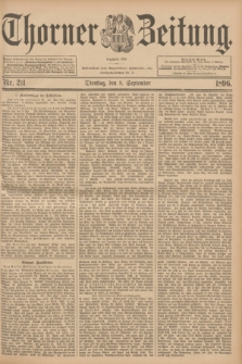 Thorner Zeitung : Begründet 1760. 1896, Nr. 211 (8 September) + dod.