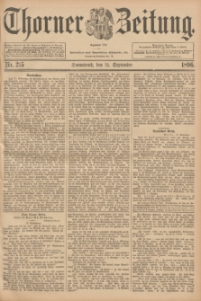 Thorner Zeitung : Begründet 1760. 1896, Nr. 215 (12 September)