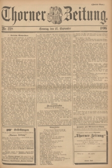 Thorner Zeitung. 1896, Nr. 228 (27 September) - Zweites Blatt