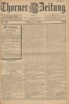Thorner Zeitung : Begründet 1760. 1896, Nr. 232 (2 Oktober) - Erstes Blatt