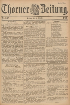 Thorner Zeitung. 1896, Nr. 232 (2 Oktober) - Zweites Blatt