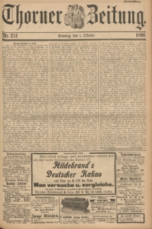 Thorner Zeitung : Begründet 1760. 1896, Nr. 234 (4 Oktober) - Drittes Blatt