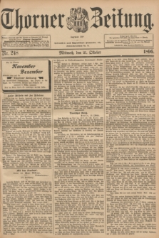 Thorner Zeitung : Begründet 1760. 1896, Nr. 248 (21 Oktober) + dod.