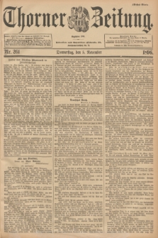Thorner Zeitung : Begründet 1760. 1896, Nr. 261 (5 November) - Erstes Blatt