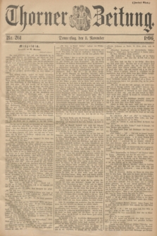 Thorner Zeitung. 1896, Nr. 261 (5 November) - Zweites Blatt + dod.