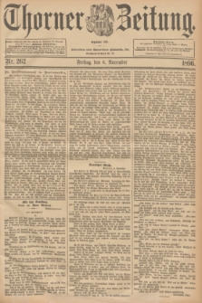 Thorner Zeitung : Begründet 1760. 1896, Nr. 262 (6 November) + dod.