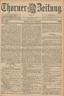 Thorner Zeitung : Begründet 1760. 1896, Nr. 268 (13 November)
