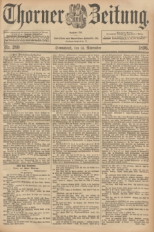 Thorner Zeitung : Begründet 1760. 1896, Nr. 269 (14 November)