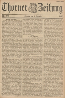 Thorner Zeitung. 1896, Nr. 270 (15 November) - Drittes Blatt