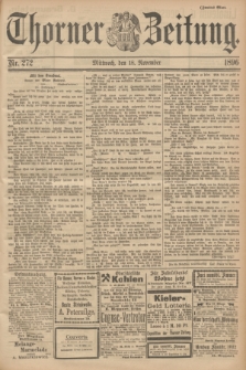 Thorner Zeitung. 1896, Nr. 272 (18 November) - Zweites Blatt