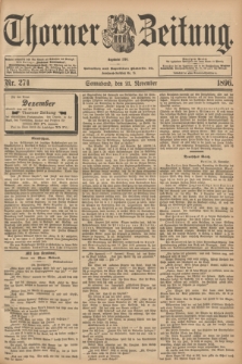 Thorner Zeitung : Begründet 1760. 1896, Nr. 274 (21 November)