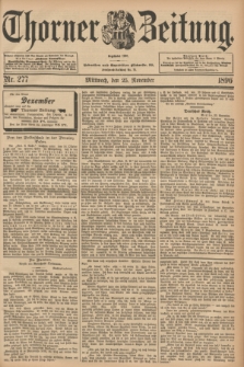Thorner Zeitung : Begründet 1760. 1896, Nr. 277 (25 November)