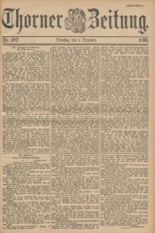Thorner Zeitung. 1896, Nr. 282 (1 Dezember) - Zweites Blatt