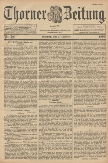 Thorner Zeitung : Begründet 1760. 1896, Nr. 283 (2 Dezember) - Erstes Blatt