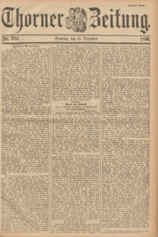 Thorner Zeitung. 1896, Nr. 293 (13 Dezember) - Zweites Blatt