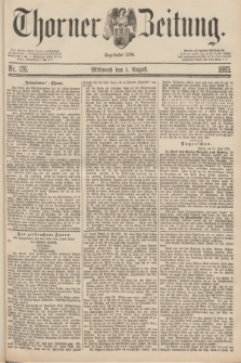 Thorner Zeitung : Begründet 1760. 1883, Nr. 176 (1 August)