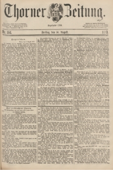 Thorner Zeitung : Begründet 1760. 1883, Nr. 184 (10 August)