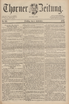 Thorner Zeitung : Begründet 1760. 1883, Nr. 205 (4 September)