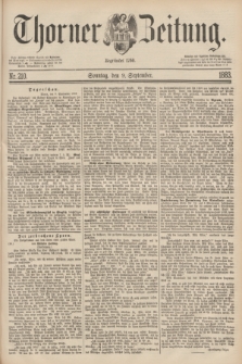 Thorner Zeitung : Begründet 1760. 1883, Nr. 210 (9 September)