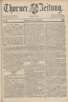 Thorner Zeitung : Begründet 1760. 1883, Nr. 212 (12 September)