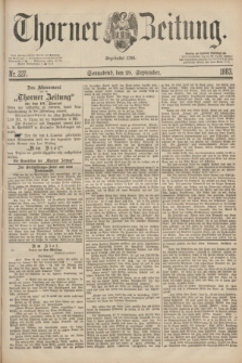Thorner Zeitung : Begründet 1760. 1883, Nr. 227 (29 September)