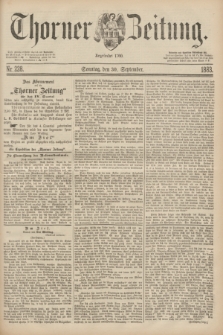 Thorner Zeitung : Begründet 1760. 1883, Nr. 228 (30 September) + dod.