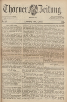 Thorner Zeitung : Begründet 1760. 1883, Nr. 237 (11 October)