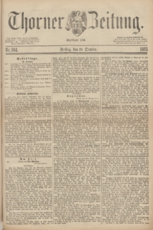 Thorner Zeitung : Begründet 1760. 1883, Nr. 244 (19 October)