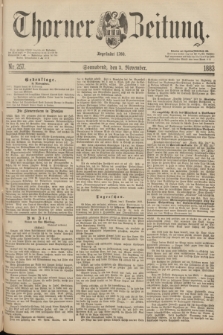 Thorner Zeitung : Begründet 1760. 1883, Nr. 257 (3 November)