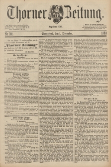 Thorner Zeitung : Begründet 1760. 1883, Nr. 281 (1 December)