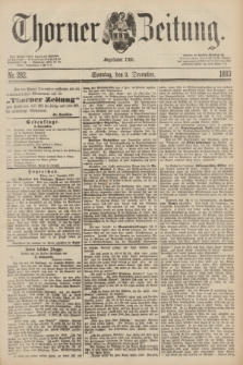 Thorner Zeitung : Begründet 1760. 1883, Nr. 282 (2 December) + dod.