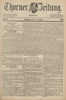 Thorner Zeitung : Begründet 1760. 1883, Nr. 287 (8 December)