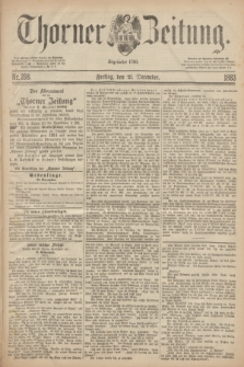 Thorner Zeitung : Begründet 1760. 1883, Nr. 298 (21 December)