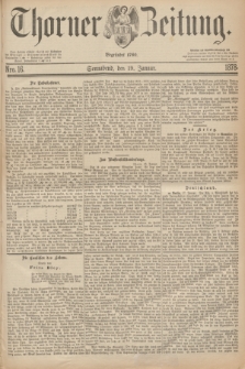 Thorner Zeitung : Begründet 1760. 1878, Nro. 16 (19 Januar)