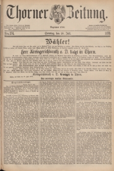 Thorner Zeitung : Begründet 1760. 1878, Nro. 174 (28 Juli)