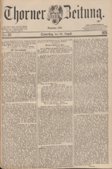 Thorner Zeitung : Begründet 1760. 1878, Nro. 201 (29 August)