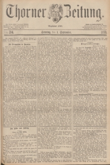 Thorner Zeitung : Begründet 1760. 1878, Nro. 204 (1 September)