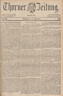 Thorner Zeitung : Begründet 1760. 1878, Nro. 206 (4 September)