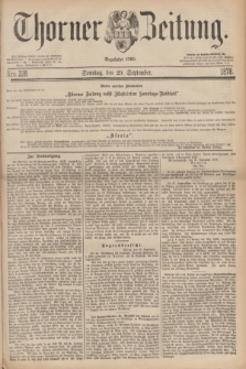Thorner Zeitung : Begründet 1760. 1878, Nro. 228 (29 September) + dod.