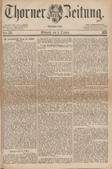 Thorner Zeitung : Begründet 1760. 1878, Nro. 230 (2 October)