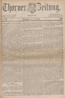 Thorner Zeitung : Begründet 1760. 1878, Nro. 233 (5 October)