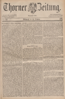 Thorner Zeitung : Begründet 1760. 1878, Nro. 242 (16 October)