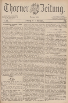 Thorner Zeitung : Begründet 1760. 1878, Nro. 259 (5 November)