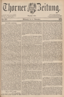 Thorner Zeitung : Begründet 1760. 1878, Nro. 260 (6 November)